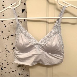 Aerie Light Blue Ice Lace Triangle Bralette